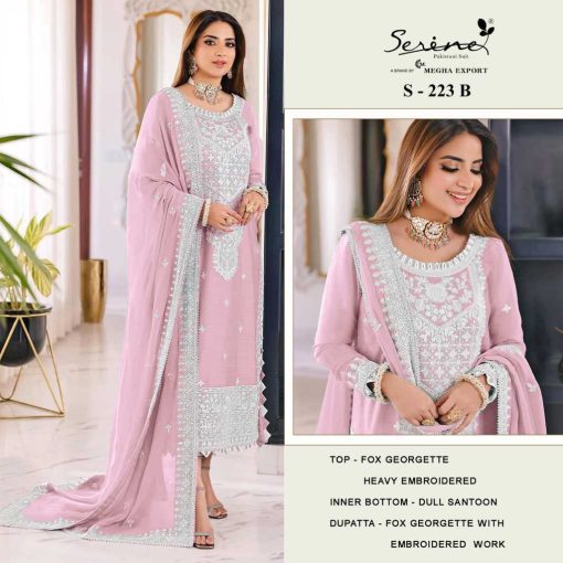 Serene S 223 A D Georgette Salwar Suit Catalog 4 Pcs 2 510x510 - Serene S 223 A-D Georgette Salwar Suit Catalog 4 Pcs