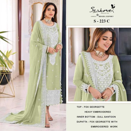 Serene S 223 A D Georgette Salwar Suit Catalog 4 Pcs 3 510x510 - Serene S 223 A-D Georgette Salwar Suit Catalog 4 Pcs