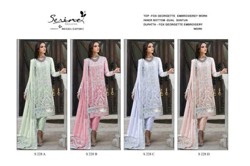 Serene S 228 A D Georgette Salwar Suit Catalog 4 Pcs 5 510x340 - Serene S 228 A-D Georgette Salwar Suit Catalog 4 Pcs