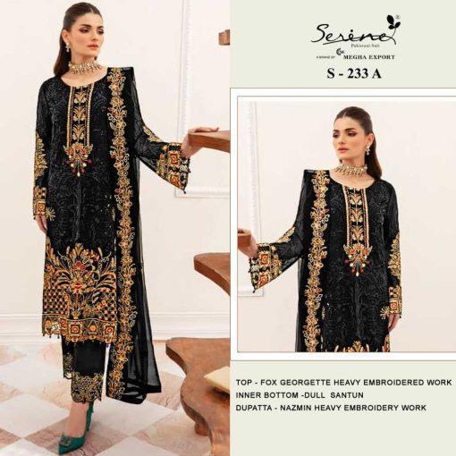 Serene S 233 A D Georgette Salwar Suit Catalog 4 Pcs 1 510x510 - Serene S 233 A-D Georgette Salwar Suit Catalog 4 Pcs