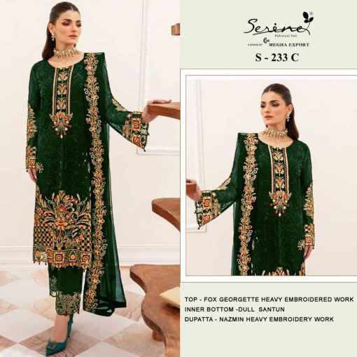 Serene S 233 A D Georgette Salwar Suit Catalog 4 Pcs 3 510x510 - Serene S 233 A-D Georgette Salwar Suit Catalog 4 Pcs