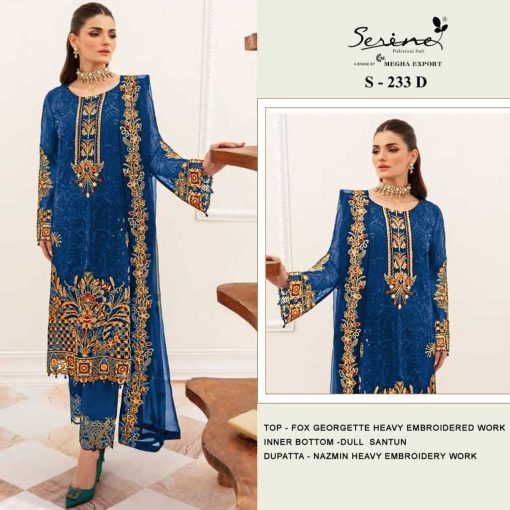 Serene S 233 A D Georgette Salwar Suit Catalog 4 Pcs 4 510x510 - Serene S 233 A-D Georgette Salwar Suit Catalog 4 Pcs