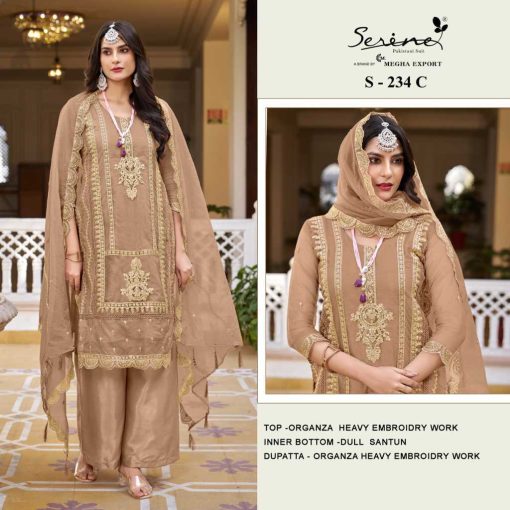 Serene S 234 A D Organza Salwar Suit Catalog 4 Pcs 3 510x510 - Serene S 234 A-D Organza Salwar Suit Catalog 4 Pcs