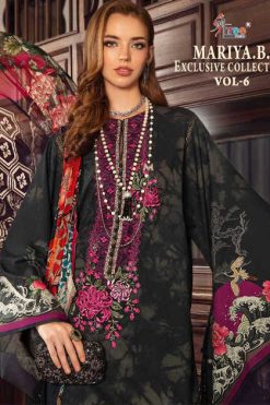 Shree Fabs Mariya B Exclusive Collection Vol 6 Cotton Chiffon Salwar Suit Catalog 8 Pcs