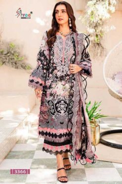 Shree Fabs Needle Wonder Lawn Collection Vol 2 Chiffon Cotton Salwar Suit Catalog 3 Pcs