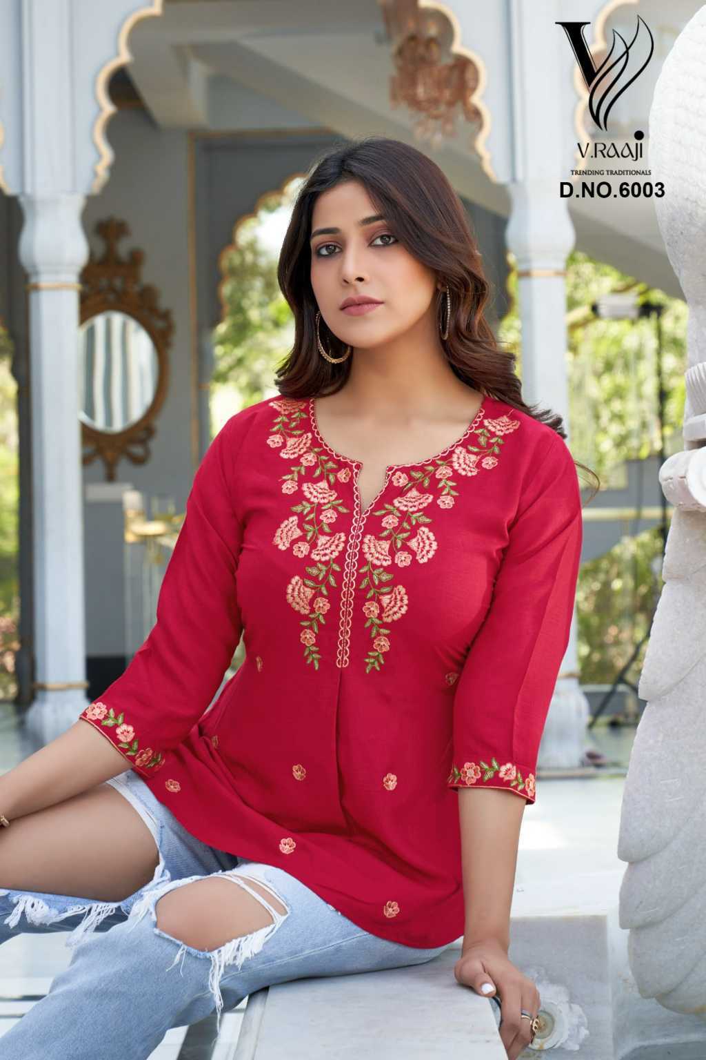 KADLEE VEDANTA VISCOSE RAYON EMBRODERY DESIGNER KURTI COLLECTION