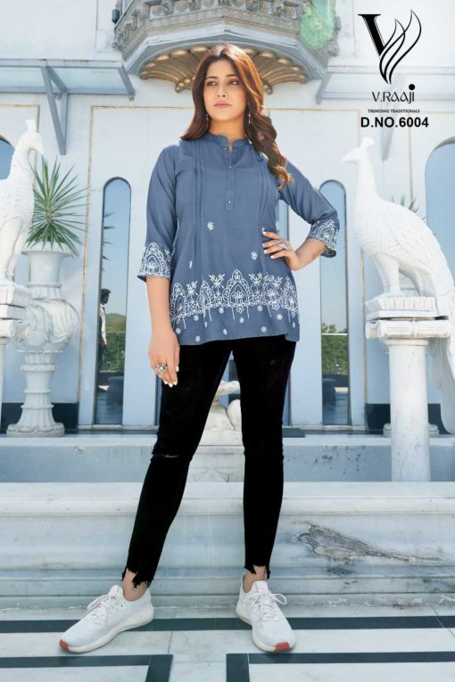 V Raaji Topsy Viscose Rayon Tops Catalog 6 Pcs 8 510x765 - V Raaji Topsy Viscose Rayon Tops Catalog 6 Pcs