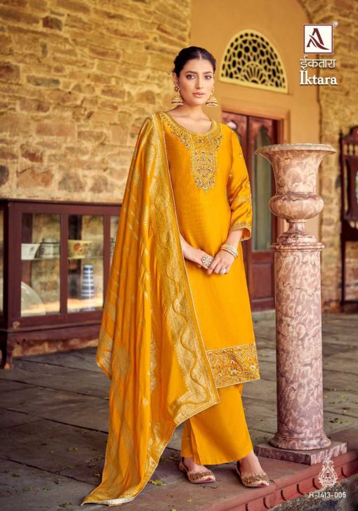 Alok Iktara Shantoon Salwar Suit Catalog 6 Pcs 13 510x728 - Alok Iktara Shantoon Salwar Suit Catalog 6 Pcs