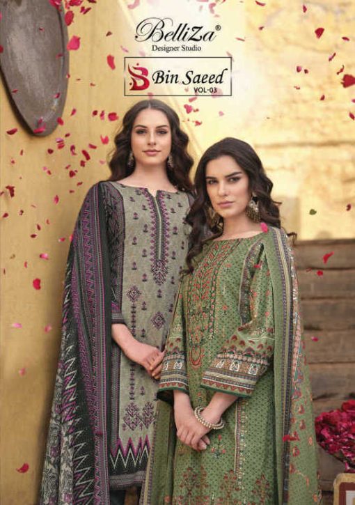 Belliza Bin Saeed Vol 3 Cotton Salwar Suit Catalog 8 Pcs 1 510x725 - Belliza Bin Saeed Vol 3 Cotton Salwar Suit Catalog 8 Pcs