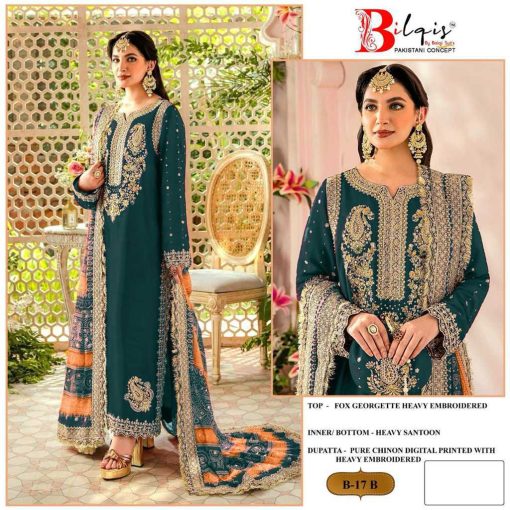 Bilqis B 17 A D Georgette Salwar Suit Catalog 4 Pcs 2 510x510 - Bilqis B 17 A-D Georgette Salwar Suit Catalog 4 Pcs