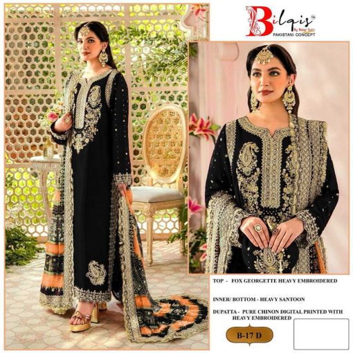 Bilqis B 17 A D Georgette Salwar Suit Catalog 4 Pcs 4 510x510 - Bilqis B 17 A-D Georgette Salwar Suit Catalog 4 Pcs