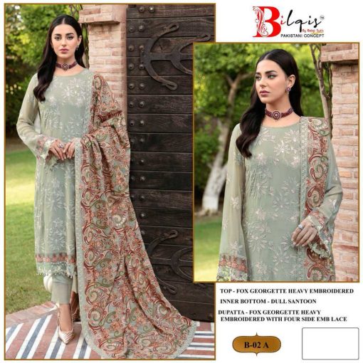 Bilqis B 2 A D Georgette Salwar Suit Catalog 4 Pcs 1 510x510 - Bilqis B 2 A-D Georgette Salwar Suit Catalog 4 Pcs