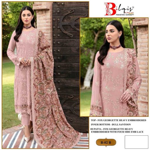 Bilqis B 2 A D Georgette Salwar Suit Catalog 4 Pcs 2 510x510 - Bilqis B 2 A-D Georgette Salwar Suit Catalog 4 Pcs