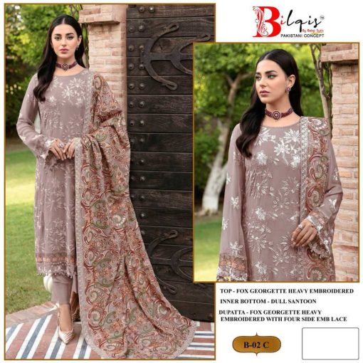 Bilqis B 2 A D Georgette Salwar Suit Catalog 4 Pcs 3 510x510 - Bilqis B 2 A-D Georgette Salwar Suit Catalog 4 Pcs