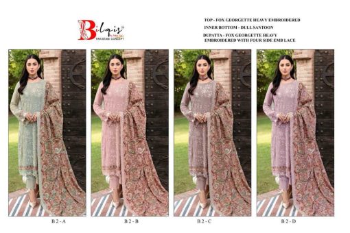 Bilqis B 2 A D Georgette Salwar Suit Catalog 4 Pcs 5 510x340 - Bilqis B 2 A-D Georgette Salwar Suit Catalog 4 Pcs