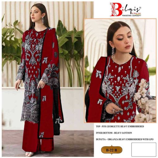 Bilqis B 22 A D Georgette Salwar Suit Catalog 4 Pcs 2 510x510 - Bilqis B 22 A-D Georgette Salwar Suit Catalog 4 Pcs