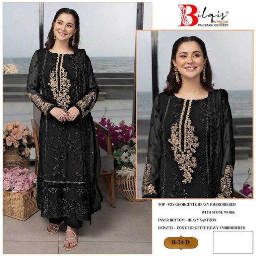 Bilqis B 24 A D Georgette Salwar Suit Catalog 4 Pcs 4 510x510 - Bilqis B 24 A-D Georgette Salwar Suit Catalog 4 Pcs