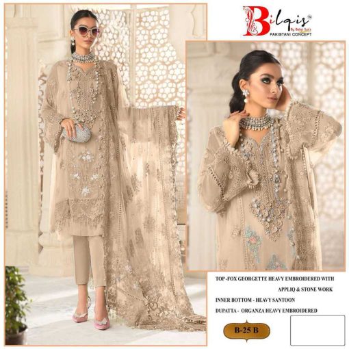 Bilqis B 25 A D Georgette Salwar Suit Catalog 4 Pcs 3 1 510x510 - Bilqis B 25 A-D Georgette Salwar Suit Catalog 4 Pcs