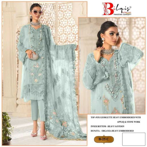 Bilqis B 25 A D Georgette Salwar Suit Catalog 4 Pcs 4 1 510x510 - Bilqis B 25 A-D Georgette Salwar Suit Catalog 4 Pcs