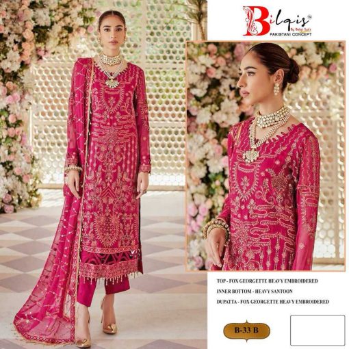 Bilqis B 33 A D Georgette Salwar Suit Catalog 4 Pcs 2 510x510 - Bilqis B 33 A-D Georgette Salwar Suit Catalog 4 Pcs