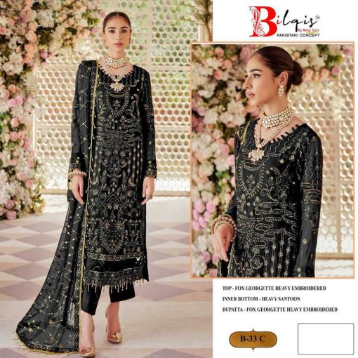 Bilqis B 33 A D Georgette Salwar Suit Catalog 4 Pcs 3 510x510 - Bilqis B 33 A-D Georgette Salwar Suit Catalog 4 Pcs