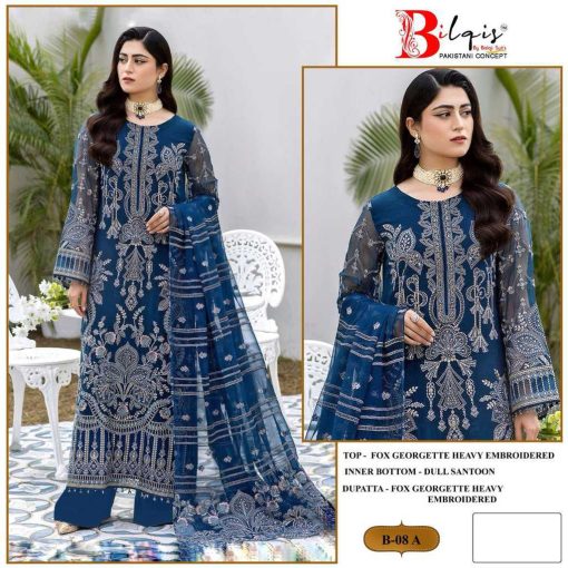 Bilqis B 8 A D Georgette Salwar Suit Catalog 4 Pcs 1 510x510 - Bilqis B 8 A-D Georgette Salwar Suit Catalog 4 Pcs