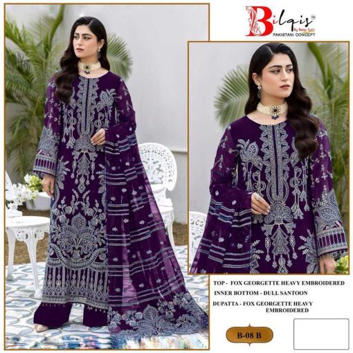 Bilqis B 8 A D Georgette Salwar Suit Catalog 4 Pcs 2 510x510 - Bilqis B 8 A-D Georgette Salwar Suit Catalog 4 Pcs