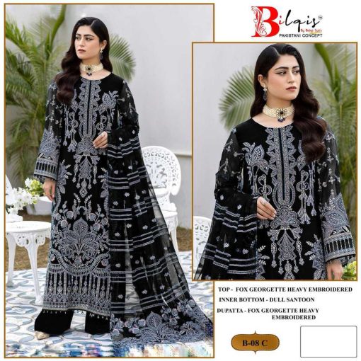 Bilqis B 8 A D Georgette Salwar Suit Catalog 4 Pcs 3 510x510 - Bilqis B 8 A-D Georgette Salwar Suit Catalog 4 Pcs