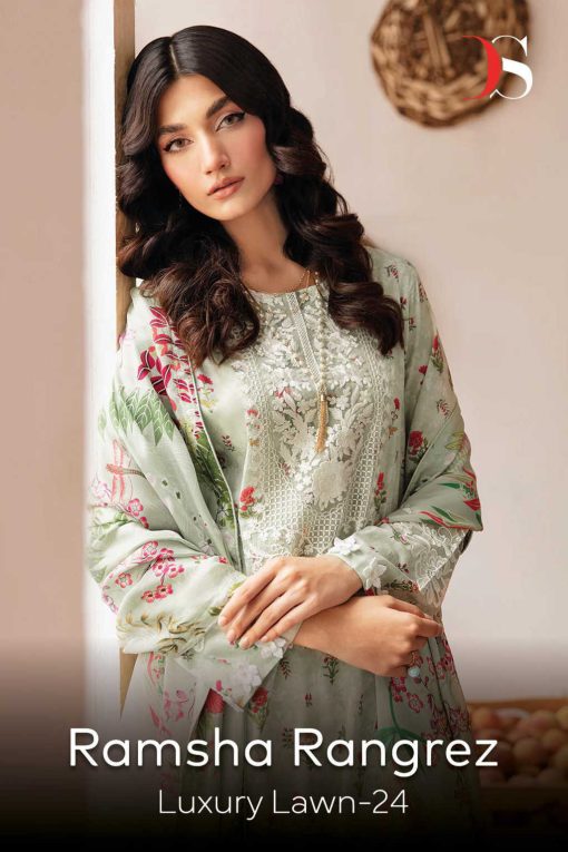 Deepsy Ramsha Rangrez Luxury Lawn Vol 24 Chiffon Cotton Salwar Suit Catalog 7 Pcs 1 510x765 - Deepsy Ramsha Rangrez Luxury Lawn Vol 24 Chiffon Cotton Salwar Suit Catalog 7 Pcs