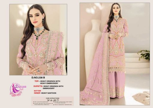 Dinsaa DS 238 A E Organza Salwar Suit Catalog 5 Pcs 1 1 510x361 - Dinsaa DS 238 A-E Organza Salwar Suit Catalog 5 Pcs