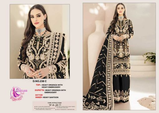 Dinsaa DS 238 A E Organza Salwar Suit Catalog 5 Pcs 4 510x361 - Dinsaa DS 238 A-E Organza Salwar Suit Catalog 5 Pcs