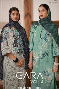 Heer Gara Vol 4 by Kimora Muslin Salwar Suit Catalog 8 Pcs