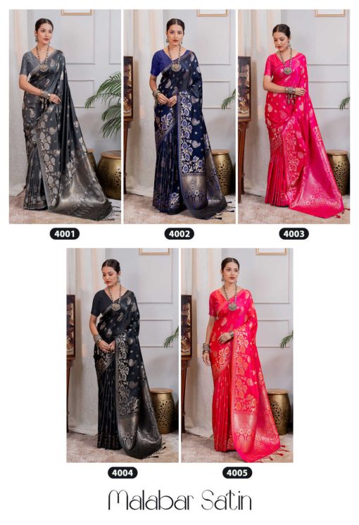 Hi Studio Malabar Satin Series 4 Saree Sari Catalog 5 Pcs 8 510x745 - Hi Studio Malabar Satin Series 4 Saree Sari Catalog 5 Pcs