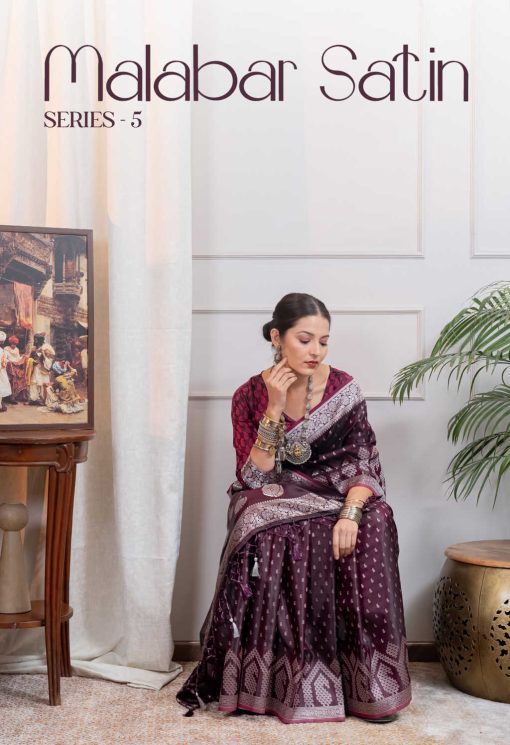 Hi Studio Malabar Satin Series 5 Saree Sari Catalog 5 Pcs 1 510x745 - Hi Studio Malabar Satin Series 5 Saree Sari Catalog 5 Pcs