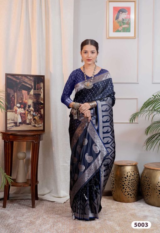 Hi Studio Malabar Satin Series 5 Saree Sari Catalog 5 Pcs 5 510x745 - Hi Studio Malabar Satin Series 5 Saree Sari Catalog 5 Pcs