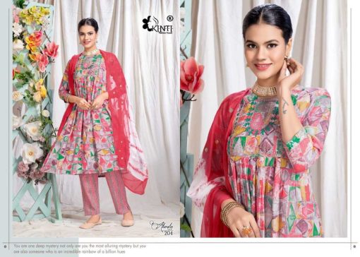 Kinti Akansha Vol 2 Nayra Cut Kurti with Dupatta Bottom Fancy Catalog 6 Pcs 5 510x364 - Kinti Akansha Vol 2 Nayra Cut Kurti with Dupatta Bottom Fancy Catalog 6 Pcs