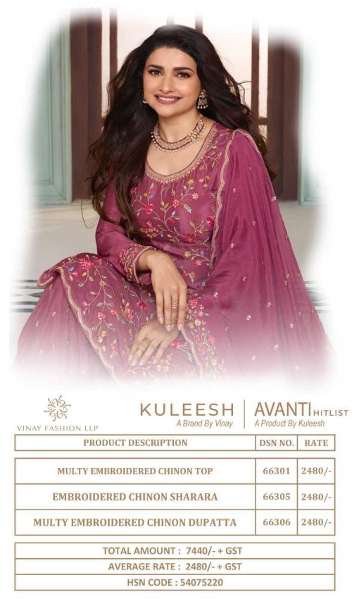 Kuleesh Avanti Hit List by Vinay Chinon Salwar Suit Catalog 3 Pcs 8 510x850 - Kuleesh Avanti Hit List by Vinay Chinon Salwar Suit Catalog 3 Pcs