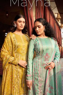 Mumtaz Arts Mayna Satin Salwar Suit Catalog 6 Pcs