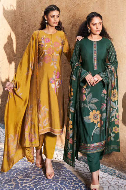 Mumtaz Arts Rozeen Muslin Salwar Suit Catalog 6 Pcs