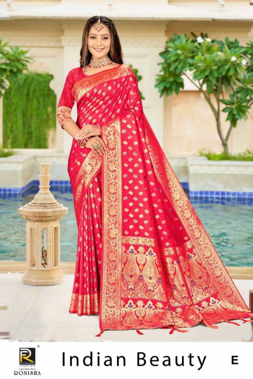 Ranjna Indian Beauty Banarasi Silk Saree Sari Catalog 6 Pcs 2 510x765 - Ranjna Indian Beauty Banarasi Silk Saree Sari Catalog 6 Pcs