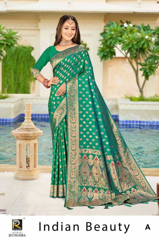 Ranjna Indian Beauty Banarasi Silk Saree Sari Catalog 6 Pcs 6 510x765 - Ranjna Indian Beauty Banarasi Silk Saree Sari Catalog 6 Pcs