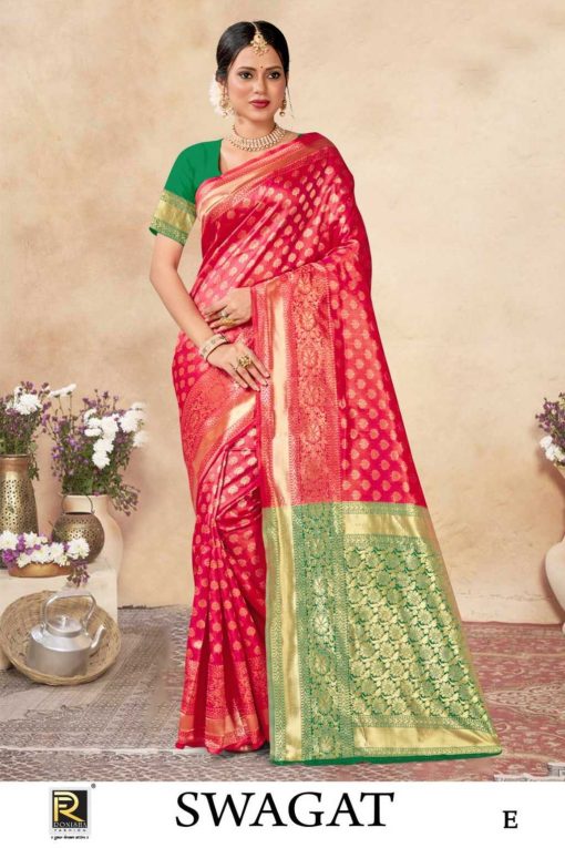 Ranjna Swagat Banarasi Silk Saree Sari Catalog 6 Pcs 2 510x765 - Ranjna Swagat Banarasi Silk Saree Sari Catalog 6 Pcs