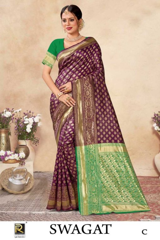 Ranjna Swagat Banarasi Silk Saree Sari Catalog 6 Pcs 4 510x765 - Ranjna Swagat Banarasi Silk Saree Sari Catalog 6 Pcs