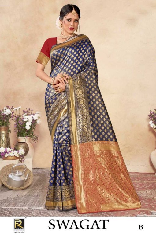 Ranjna Swagat Banarasi Silk Saree Sari Catalog 6 Pcs 5 510x765 - Ranjna Swagat Banarasi Silk Saree Sari Catalog 6 Pcs