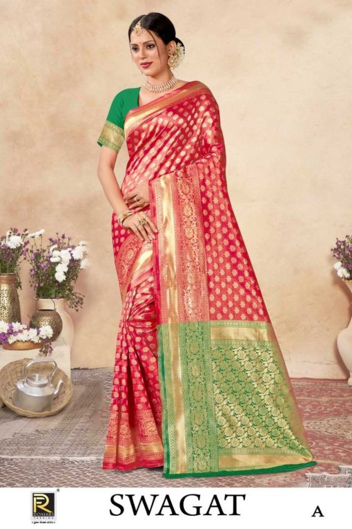 Ranjna Swagat Banarasi Silk Saree Sari Catalog 6 Pcs 6 510x765 - Ranjna Swagat Banarasi Silk Saree Sari Catalog 6 Pcs