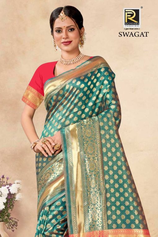 Ranjna Swagat Banarasi Silk Saree Sari Catalog 6 Pcs 7 510x765 - Ranjna Swagat Banarasi Silk Saree Sari Catalog 6 Pcs