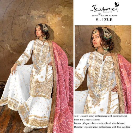 Serene S 123 D G Organza Salwar Suit Catalog 4 Pcs 2 510x510 - Serene S 123 D-G Organza Salwar Suit Catalog 4 Pcs