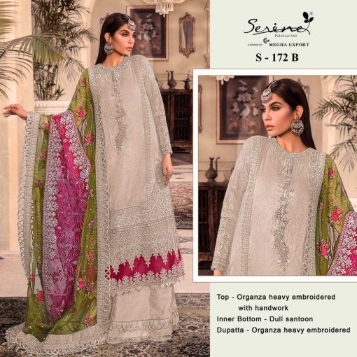 Serene S 172 A D Organza Salwar Suit Catalog 4 Pcs 2 1 510x510 - Serene S 172 A-D Organza Salwar Suit Catalog 4 Pcs