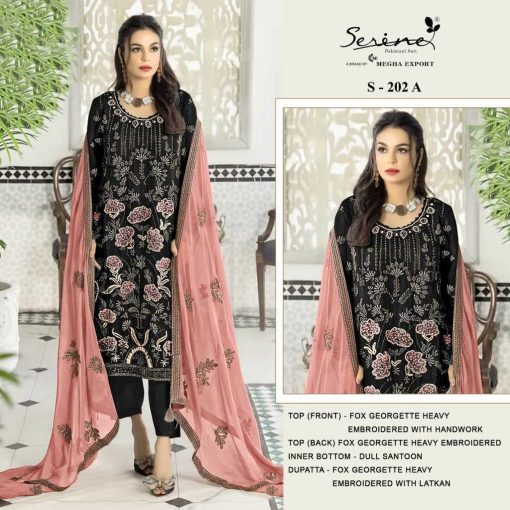 Serene S 202 A E Georgette Salwar Suit Catalog 5 Pcs 1 510x510 - Serene S 202 A-E Georgette Salwar Suit Catalog 5 Pcs