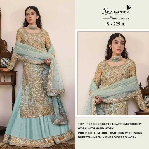 Serene S 229 A D Georgette Salwar Suit Catalog 4 Pcs 1 510x510 - Serene S 229 A-D Georgette Salwar Suit Catalog 4 Pcs